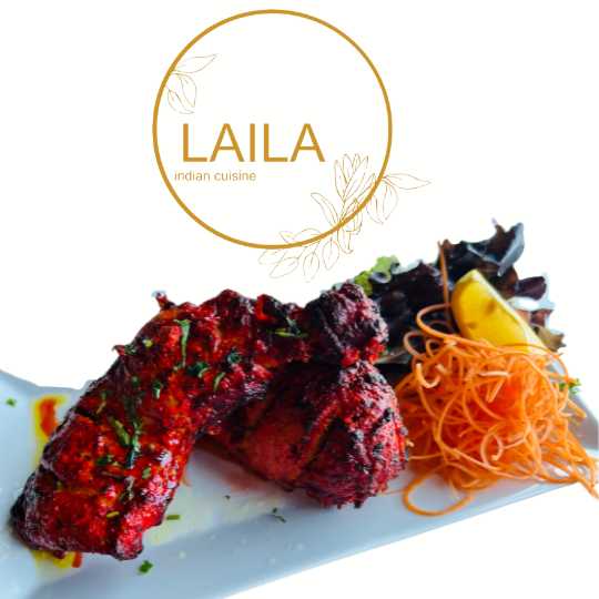 Tandoori chicken Laila indian cuisine restaurant