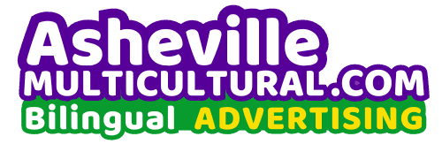 Asheville Multicultural bilingual advertising logo