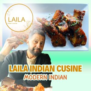 Laila Indian Cuisine restaurant Asheville Multicultural Food Bilingual Advertising