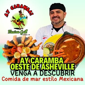 Restaurante Ay caramba Comida en Asheville Publicidad Bilingüe