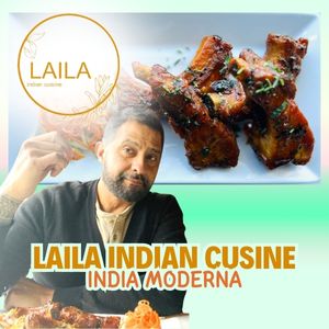 Restaurante Laila Indian Cuisine Comida en Asheville Publicidad Bilingue