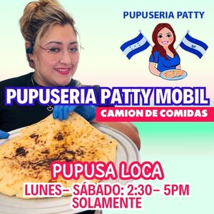 Restaurante Pupuseria Patty Mobil Comida en Asheville Publicidad Bilingüe