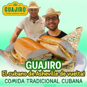 Guajiro Cuban Comfort Food Comida en Asheville Publicidad Bilingüe