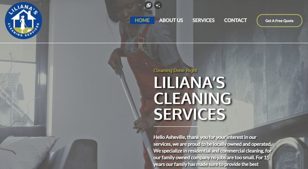 Clear Navigation and Functional Structure The Core of an Effective Website lilianas cleaning services 2 (1)