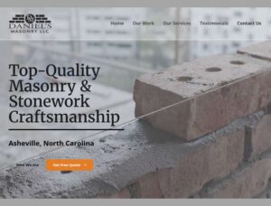 Diseño de Páginas web Asheville Daniel's Masonry LLC AVL
